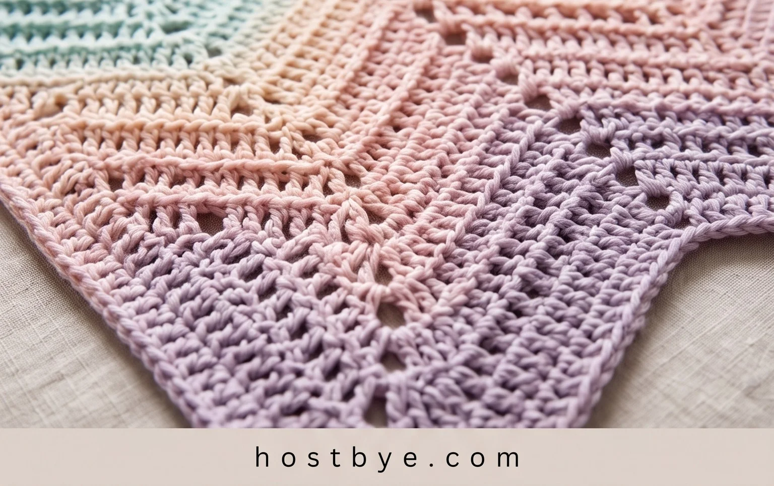Crochet zigzag waffle blanket